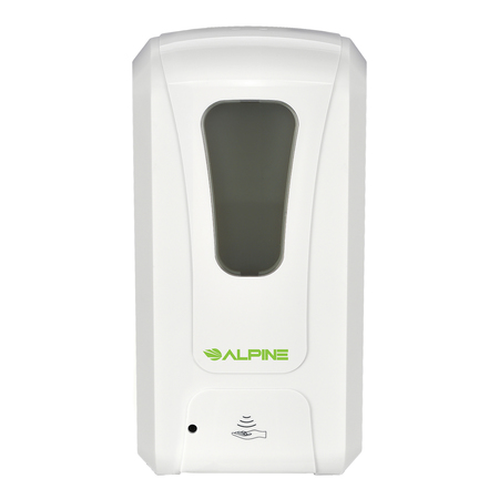 Alpine Industries Automatic Foam Hand Sanitizer/Soap Dispenser, 1200 mL, White 430-F